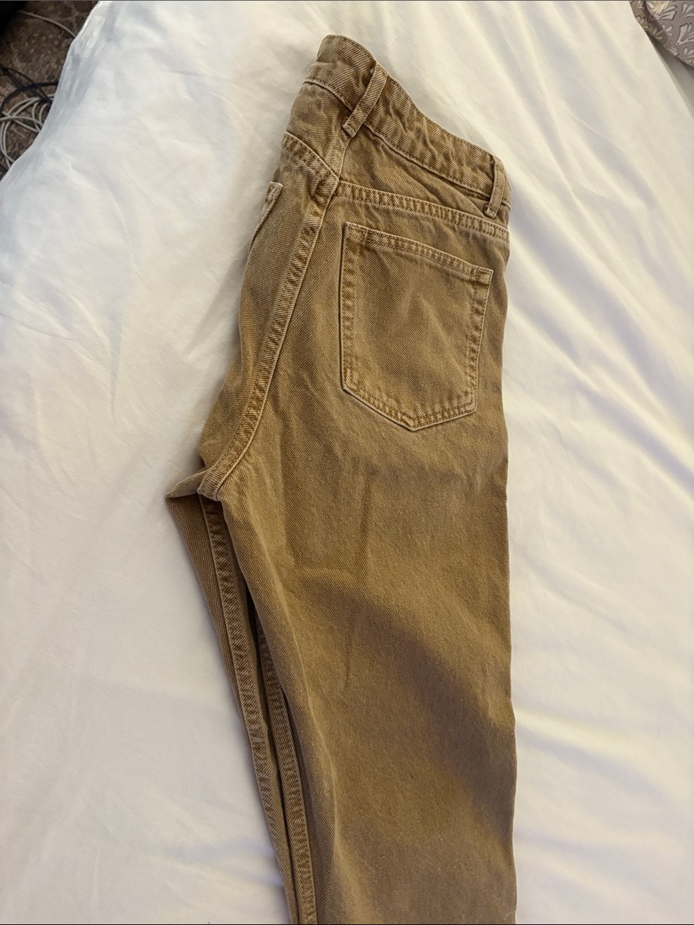 Reformation Jeans Sz 26 Cynthia High Rise Straight Cropped Vintage Marzipan Wash - Picture 2 of 3